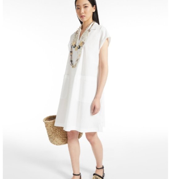 MaxMara Dresses & Skirts - Weekend Max Mara White Dress Size 12